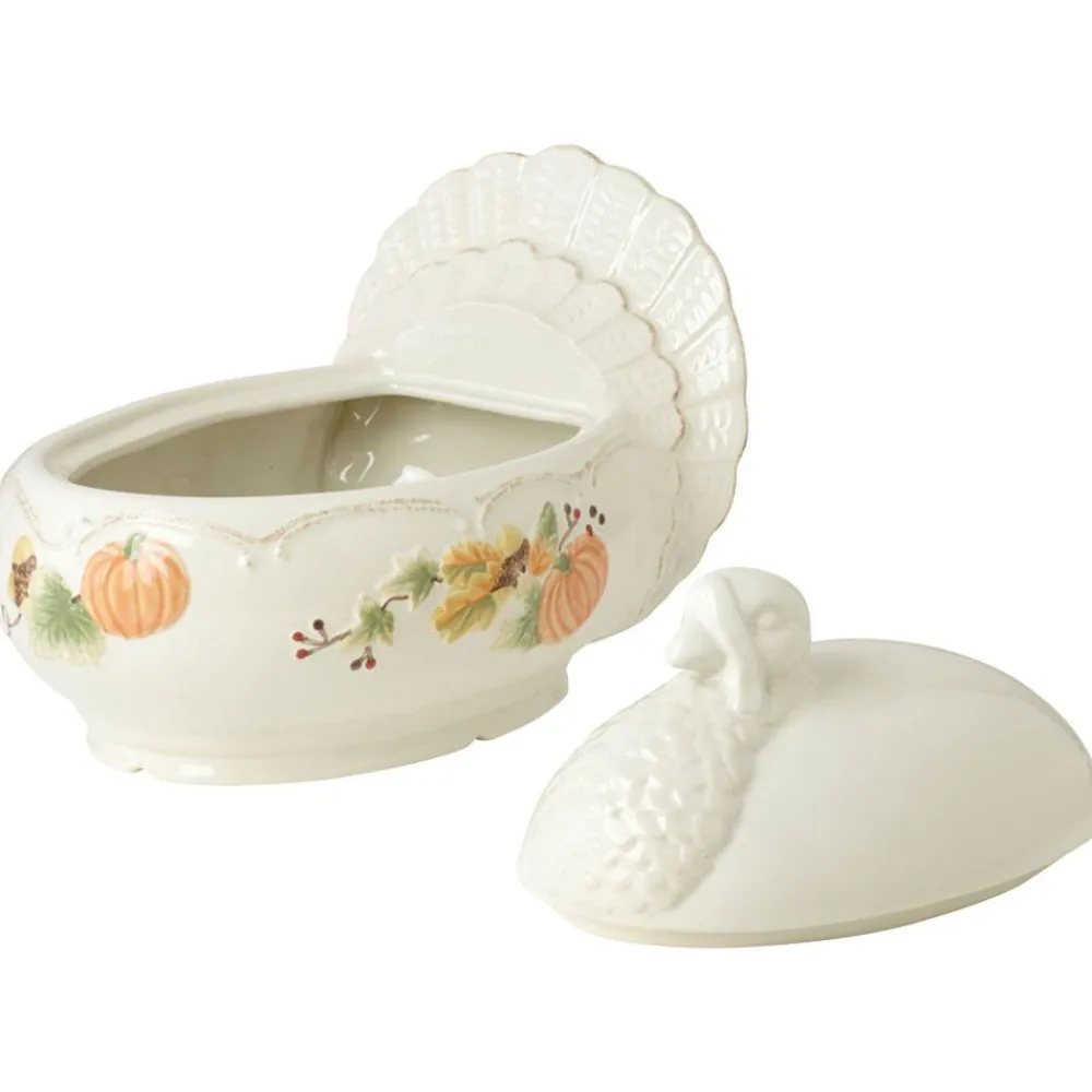 Pfaltzgraff® Plymouth Turkey Shaped Covered Serving Dish- Covered Casseroles|Serve Bowls