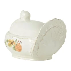 Pfaltzgraff® Plymouth Turkey Shaped Covered Serving Dish- Covered Casseroles|Serve Bowls
