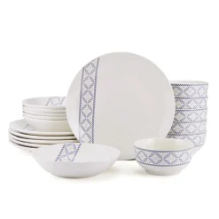 Studio Nova Preslie 18 Piece Dinnerware Set, Service for 6- Dinnerware Service For 6