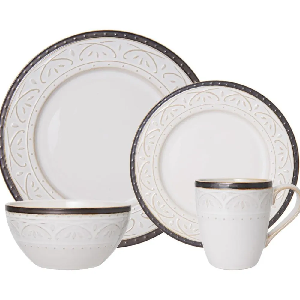 Pfaltzgraff® Promenade Scroll 16 Piece Dinnerware Set, Service for 4- Dinnerware Service For 4