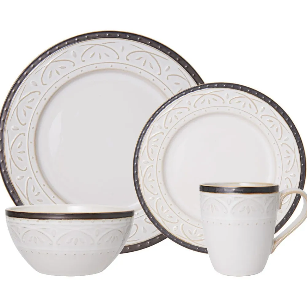 Pfaltzgraff® Promenade Scroll 16 Piece Dinnerware Set, Service for 4- Dinnerware Service For 4
