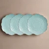 Pfaltzgraff® Remembrance Teal Set of 4 Salad Plates- Salad Plates