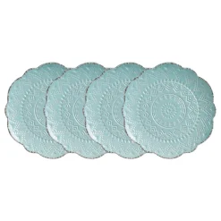 Pfaltzgraff® Remembrance Teal Set of 4 Salad Plates- Salad Plates