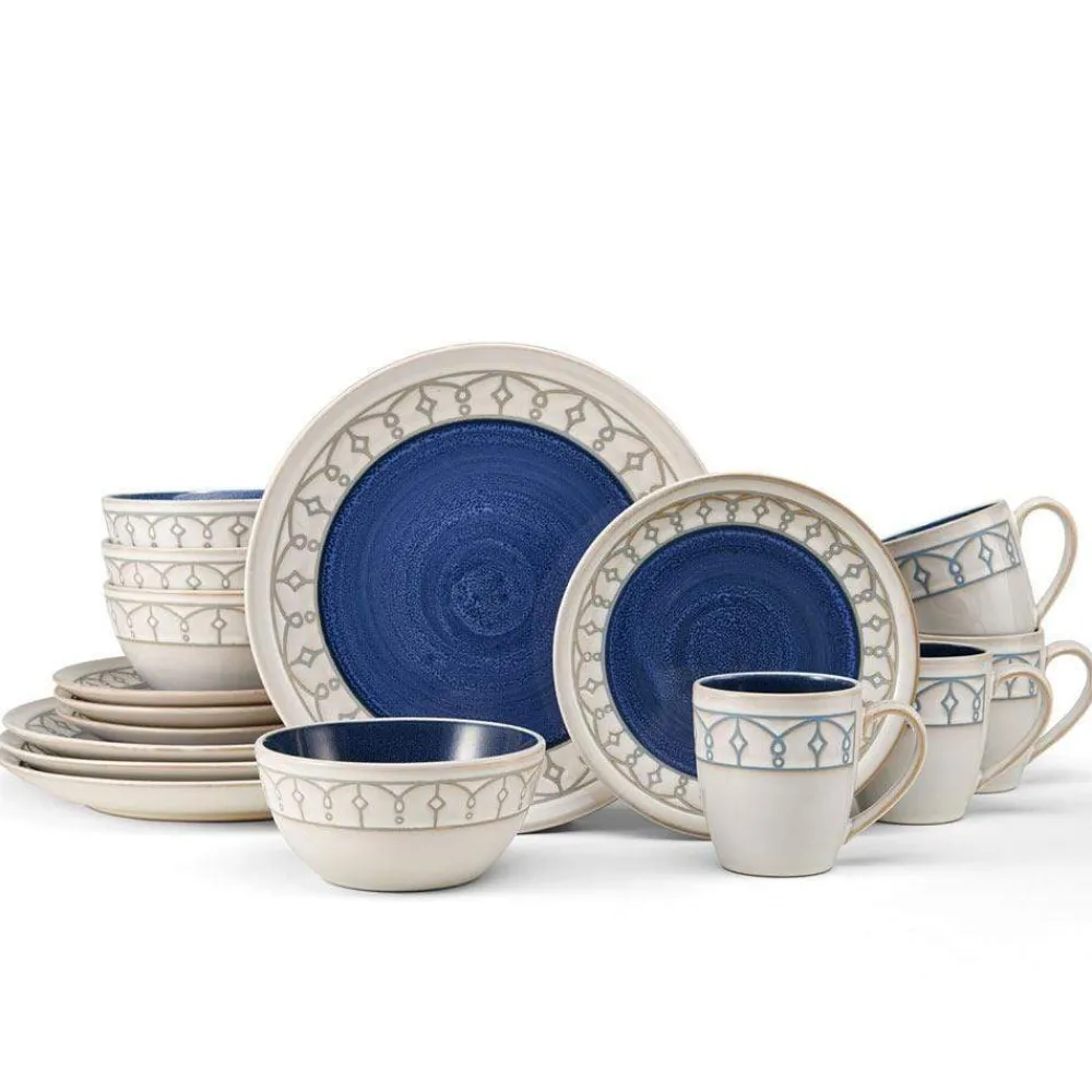 Pfaltzgraff® Remi Blue 16 Piece Dinnerware Set, Service for 4- Dinnerware Service For 4