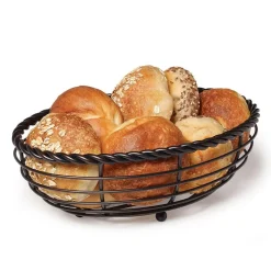 Gourmet Basics® Rope Oval Bread Basket- Fruit And Storage Baskets