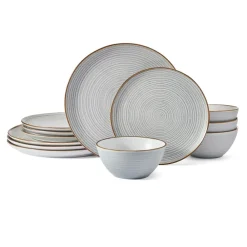 Pfaltzgraff® Rowan Gray Service 12 Piece Set, Service for 4- Dinnerware Service For 4