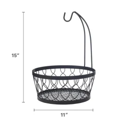 Pfaltzgraff® Rustic Farmstand Fruit Storage Basket with Banana Hook- Fruit And Storage Baskets