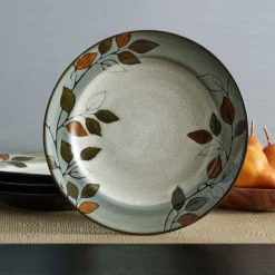 Pfaltzgraff® Rustic Leaves Set of 4 Dinner Plates- Dinner Plates