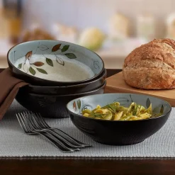 Pfaltzgraff® Rustic Leaves Set of 4 Individual Pasta Bowls- Pasta Bowls