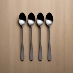 Gourmet Basics® Sable Black Set of 4 Long Handled Spoons- Openstock