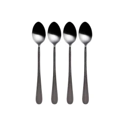 Gourmet Basics® Sable Black Set of 4 Long Handled Spoons- Openstock