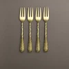 Gourmet Basics® Sable Gold Set of 4 Appetizer Forks- Openstock