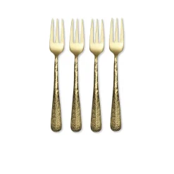 Gourmet Basics® Sable Gold Set of 4 Appetizer Forks- Openstock