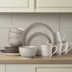 Pfaltzgraff® Sadie Cream 16 Piece Dinnerware Set, Service for 4- Dinnerware Service For 4