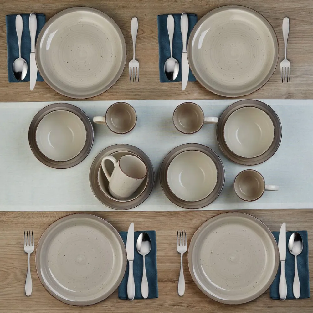Pfaltzgraff® Sadie Cream 16 Piece Dinnerware Set, Service for 4- Dinnerware Service For 4