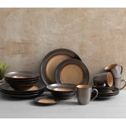Gourmet Basics® Sandstone Dinnerware Set- Dinnerware Service For 8|Dinnerware Service For 4