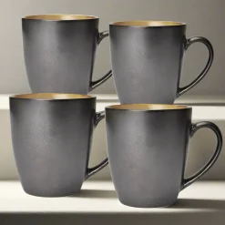 Gourmet Basics® Sandstone Set of 4 Mugs- Coffee Mugs