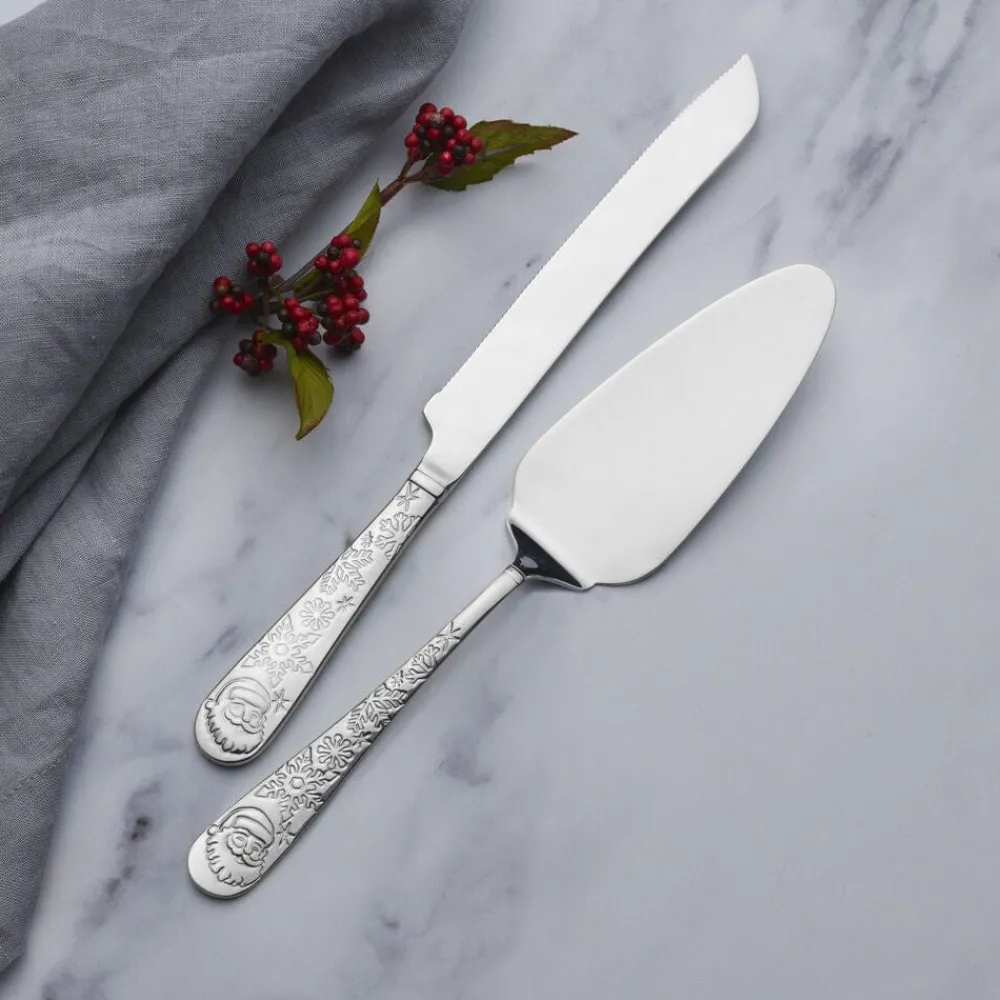 Towle® Everyday Santa 2 Piece Dessert Set- Cake Knives And Servers