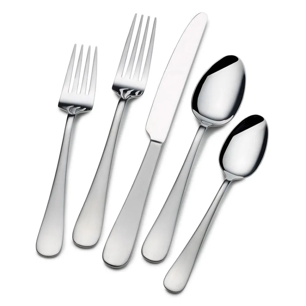 Gourmet Basics® Satin Symmetry 20 Piece Flatware Set, Service for 4- Sets
