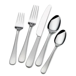Gourmet Basics® Satin Symmetry 42 Piece Flatware Set, Service for 8- Sets