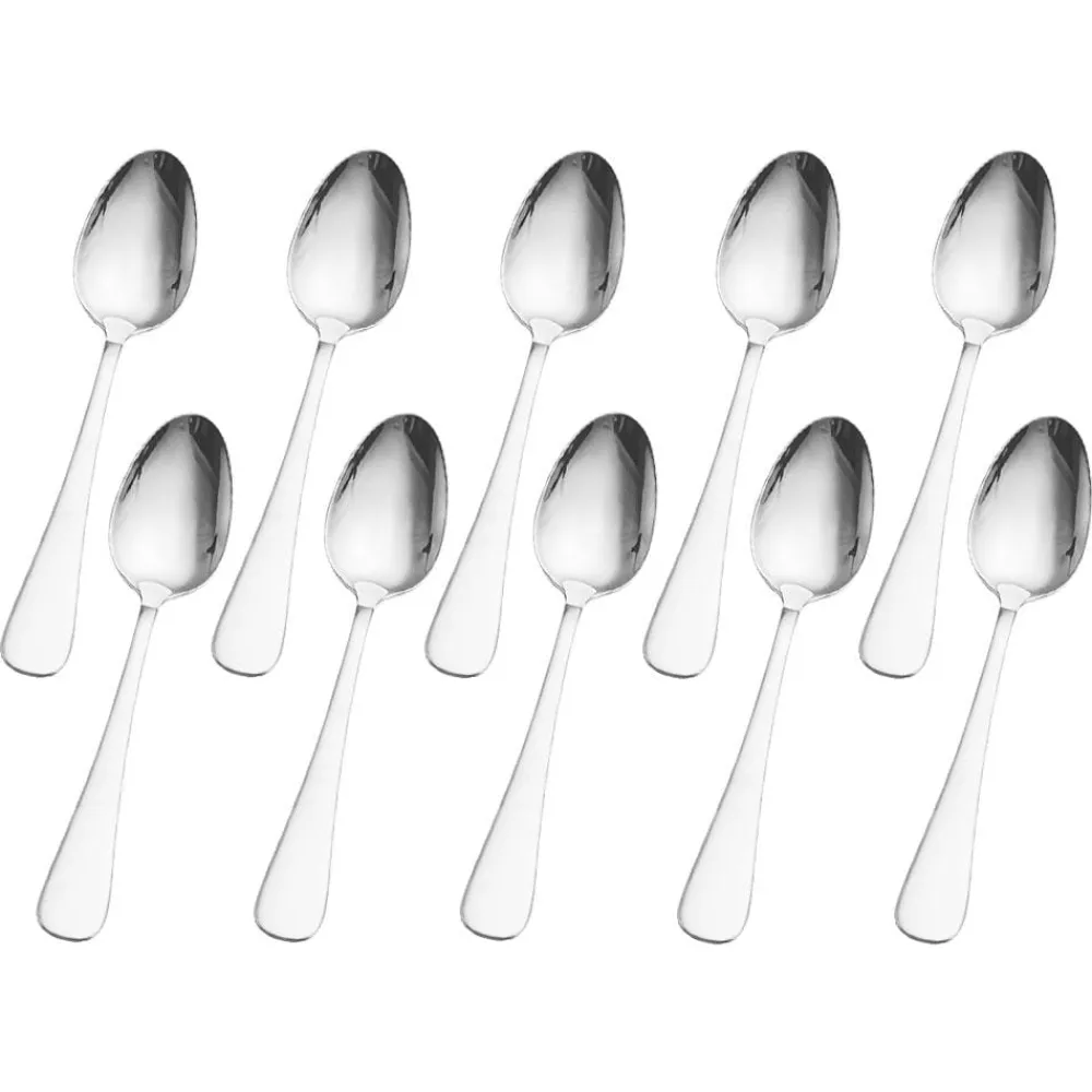 Gourmet Basics® Satin Symmetry Set of 10 Dinner Spoons- Openstock|Sets
