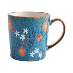 Pfaltzgraff® Sentiment Mugs Floral Blue Mug- Coffee Mugs