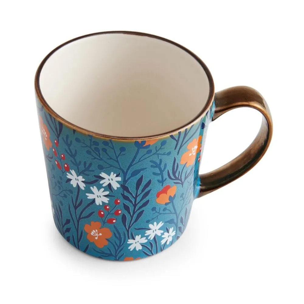 Pfaltzgraff® Sentiment Mugs Floral Blue Mug- Coffee Mugs