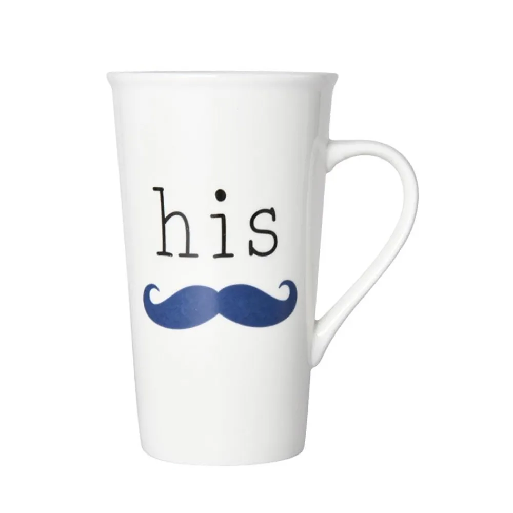 Pfaltzgraff® Sentiment Mugs His Mustache Latte Mug- Coffee Mugs