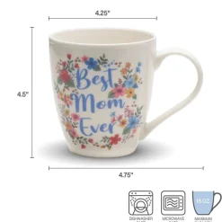 Pfaltzgraff® Sentiment Mugs Set of 2 Best Daughter Best Mom Ever Mugs- Coffee Mugs