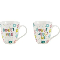 Pfaltzgraff® Sentiment Mugs Set of 2 Donut Mugs- Coffee Mugs