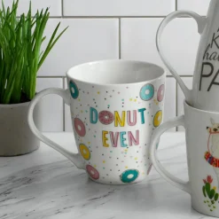 Pfaltzgraff® Sentiment Mugs Set of 2 Donut Mugs- Coffee Mugs