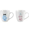Pfaltzgraff® Sentiment Mugs Set of 2 Mr and Mrs Mugs- Coffee Mugs