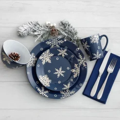 Pfaltzgraff® Snow Flurry Set of 4 Dinner Plates- Dinner Plates