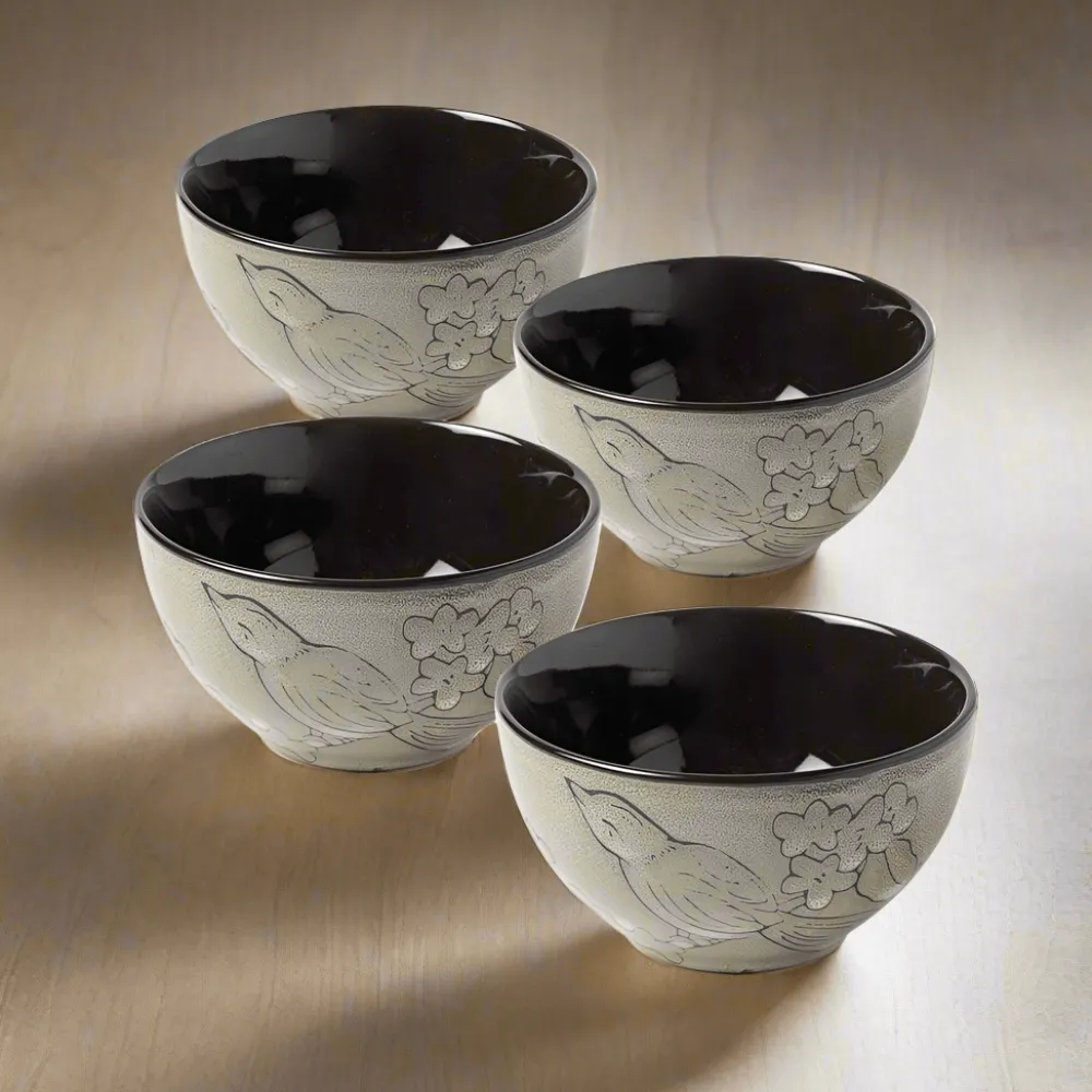 Gourmet Basics® Song Bird Set of 4 Fruit Bowls- Fruit Bowls