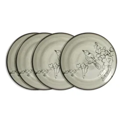 Gourmet Basics® Song Bird Set of 4 Salad Plates- Salad Plates
