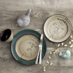 Gourmet Basics® Song Bird Set of 4 Salad Plates- Salad Plates