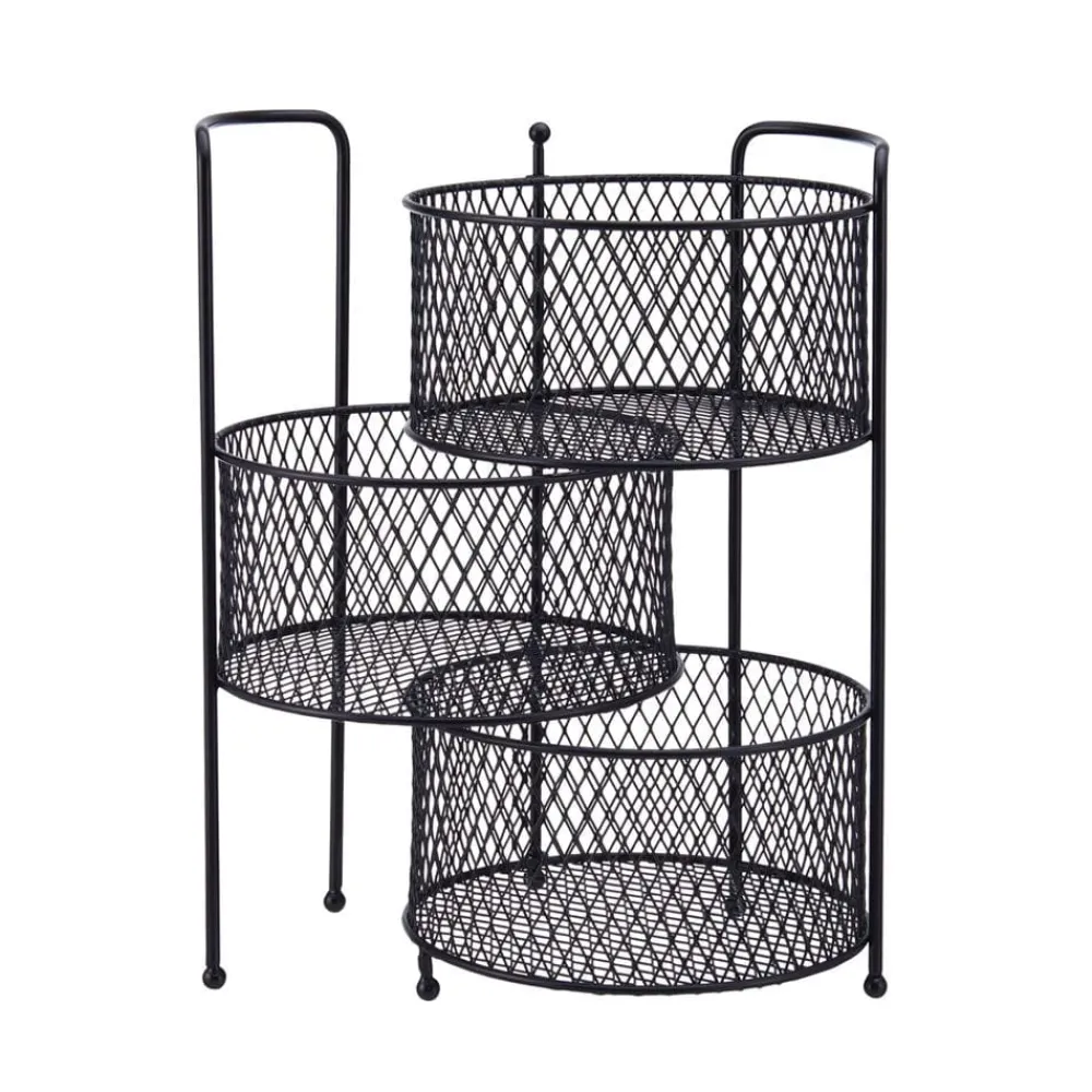 Gourmet Basics® Soto Countertop 3 Tier Storage Organizer, 14 Inch- Fruit And Storage Baskets