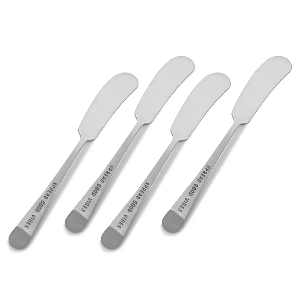 Towle® Living Spread Good Vibes Set of 4 Spreaders- Openstock