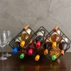 Gourmet Basics® Stackable 12 Bottle Wine Rack- Fruit And Storage Baskets