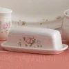 Pfaltzgraff® Tea Rose Covered Butter Dish- Butter Dishes