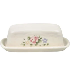 Pfaltzgraff® Tea Rose Covered Butter Dish- Butter Dishes