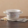 Pfaltzgraff® Tea Rose Double Handled Soup Bowl- Soup Cereal Bowls