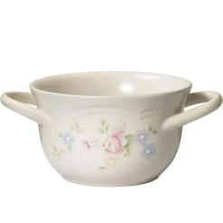 Pfaltzgraff® Tea Rose Double Handled Soup Bowl- Soup Cereal Bowls