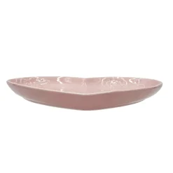 Pfaltzgraff® Tea Rose Pink Heart Shaped Plate- Appetizer Plates