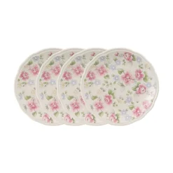 Pfaltzgraff® Tea Rose Set of 4 Accent Luncheon Plates- Salad Plates