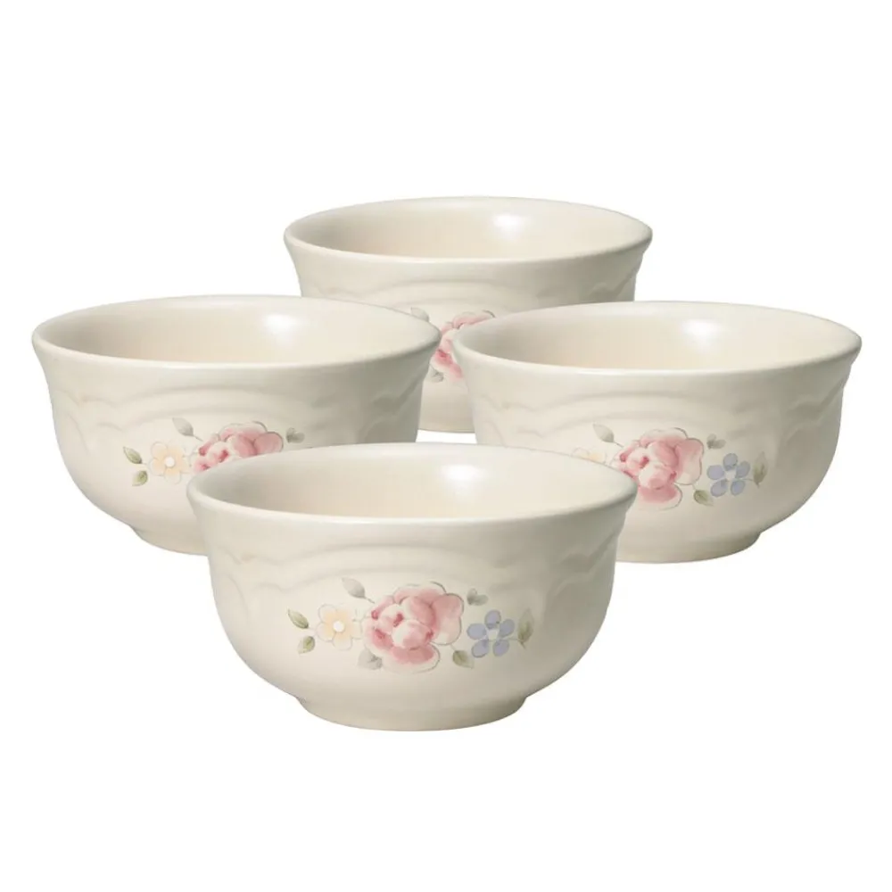 Pfaltzgraff® Tea Rose Set of 4 Dessert Bowls- Fruit Bowls
