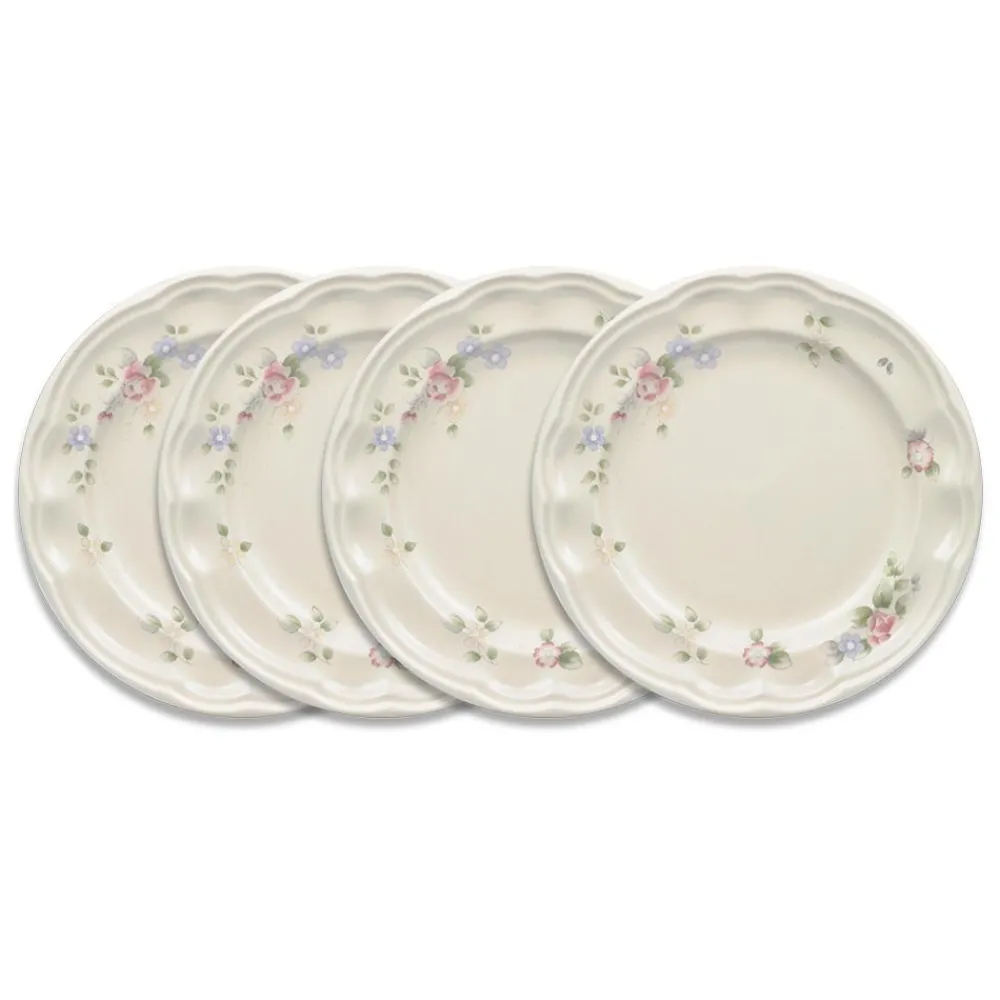 Pfaltzgraff® Tea Rose Set of 4 Luncheon Plates- Salad Plates