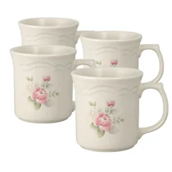 Pfaltzgraff® Tea Rose Set of 4 Mugs- Coffee Mugs