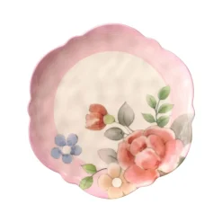 Pfaltzgraff® Tea Rose Set of 4 Outdoor Melamine Salad Plates- Salad Plates