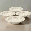 Pfaltzgraff® Tea Rose Set of 4 Rim Soup Bowls- Soup Cereal Bowls